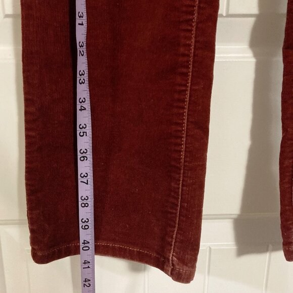 WIND RIVER Dark red straight leg corduroy pants ~ Whimsigoth MEDIUM LARGE 32W - Picture 5 of 10